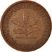 Münze, Bundesrepublik Deutschland, Pfennig, 1986, Karlsruhe, VZ, Copper Plated