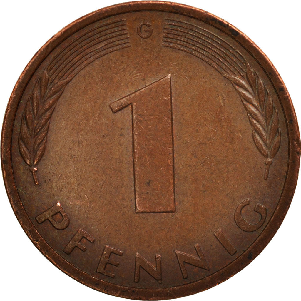 Münze, Bundesrepublik Deutschland, Pfennig, 1986, Karlsruhe, VZ, Copper Plated