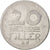 Moneda, Hungría, 20 Fillér, 1968, Budapest, MBC, Aluminio, KM:573