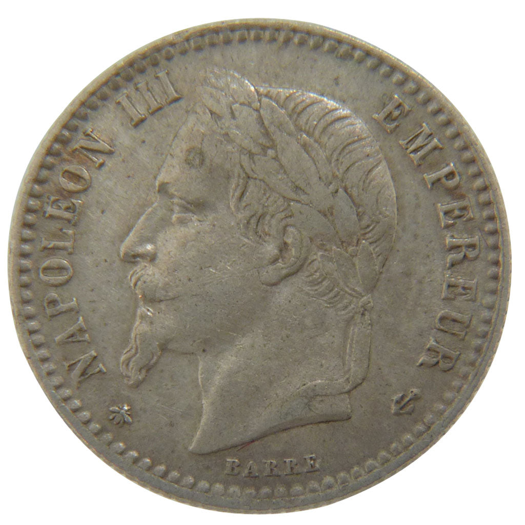FRANCE, Napoléon III, 50 Centimes, 1867, Paris, EF(40-45), Silver, 18, Gadoury #