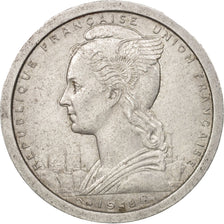 Coin, Madagascar, Franc, 1948, Paris, AU(50-53), Aluminum, KM:3