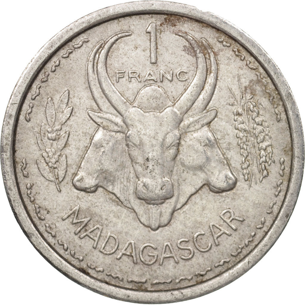 Coin, Madagascar, Franc, 1948, Paris, AU(50-53), Aluminum, KM:3