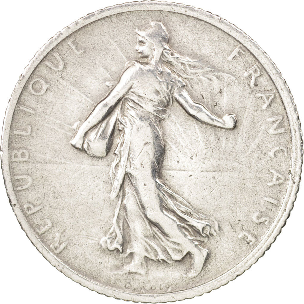 France, Semeuse, Franc, 1911, Paris, TTB, Argent, KM:844.1, Gadoury:467