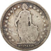 Coin, Switzerland, Franc, 1876, Bern, VG(8-10), Silver, KM:24
