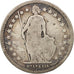 Moneda, Suiza, Franc, 1876, Bern, BC, Plata, KM:24