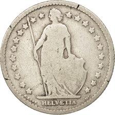 Switzerland, Franc, 1886, Bern, F(12-15), Silver, KM:24