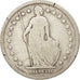 Switzerland, Franc, 1886, Bern, F(12-15), Silver, KM:24