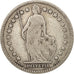 Switzerland, Franc, 1894, Paris, F(12-15), Silver, KM:24