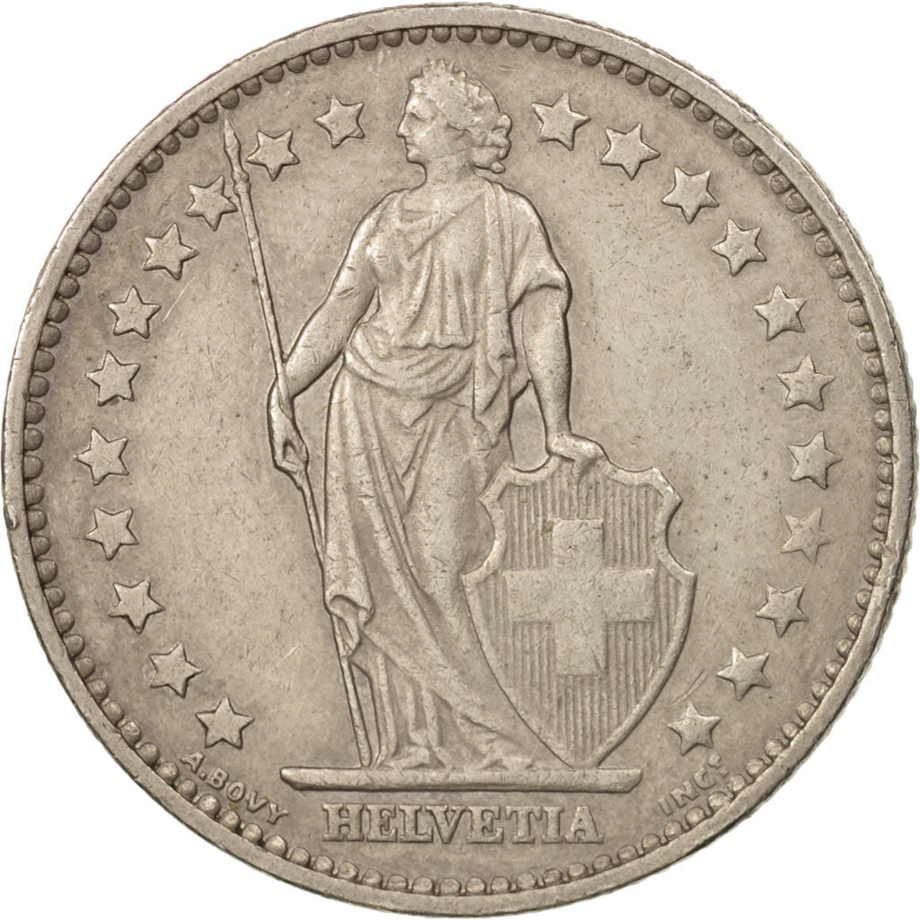 Coin, Switzerland, Franc, 1981, Bern, AU(50-53), Copper-nickel, KM:24a.1