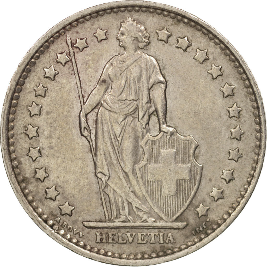 Coin, Switzerland, Franc, 1970, Bern, AU(50-53), Copper-nickel, KM:24a.1
