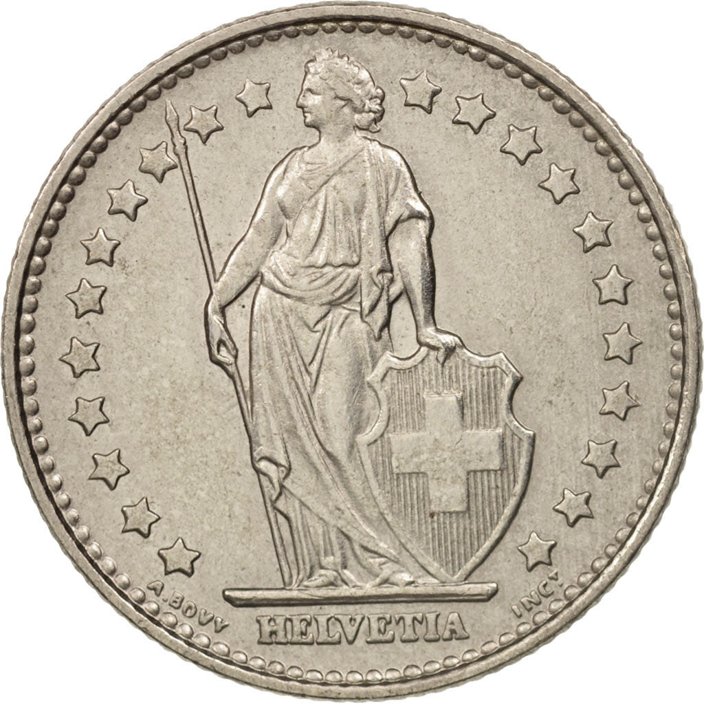 Coin, Switzerland, Franc, 1969, Bern, AU(55-58), Copper-nickel, KM:24a.1