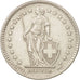 Switzerland, 2 Francs, 1961, Bern, AU(55-58), Silver, KM:21