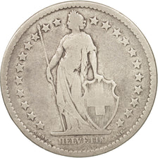 Suisse, 2 Francs, 1878, Bern, TB, Argent, KM:21
