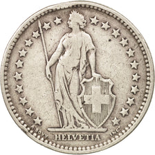 Switzerland, 2 Francs, 1906, Bern, VF(20-25), Silver, KM:21