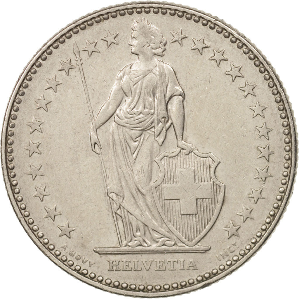 Coin, Switzerland, 2 Francs, 1987, Bern, AU(55-58), Copper-nickel, KM:21a.3