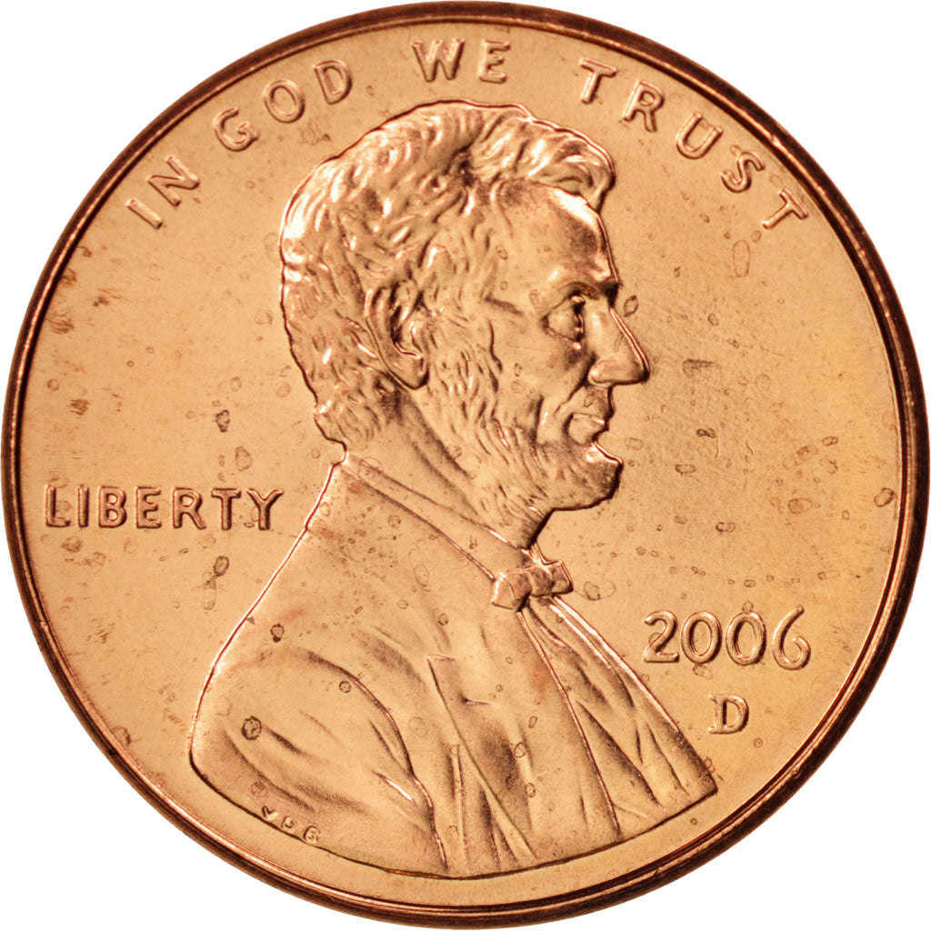 United States, Lincoln Cent, 2006, Denver, MS(65-70), KM:201b