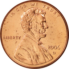 United States, Lincoln Cent, 2006, Denver, MS(65-70), KM:201b