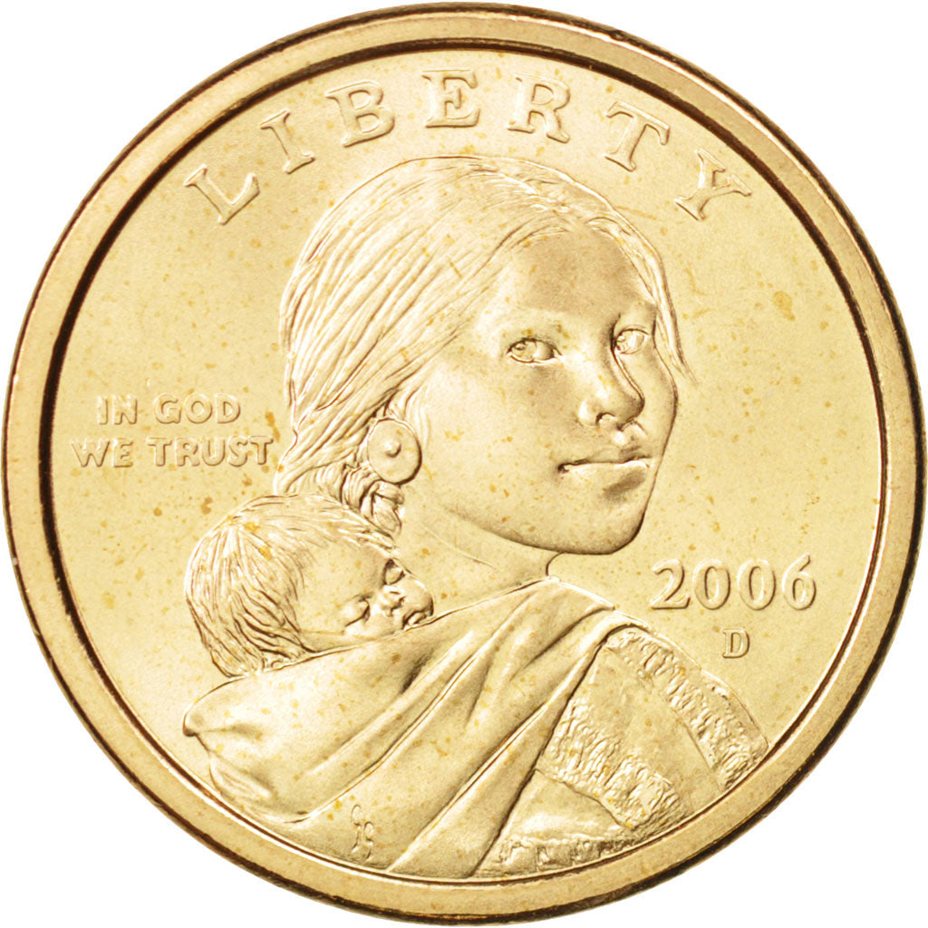 United States, Sacagawea Dollar, 2006, Denver, MS(65-70), KM:310