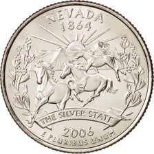 United States, Quarter, Nevada, 2006, Denver, MS(65-70), KM:382
