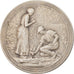 France, Medal, Horticulture, Jardins, Desaide, AU(55-58), Silvered bronze