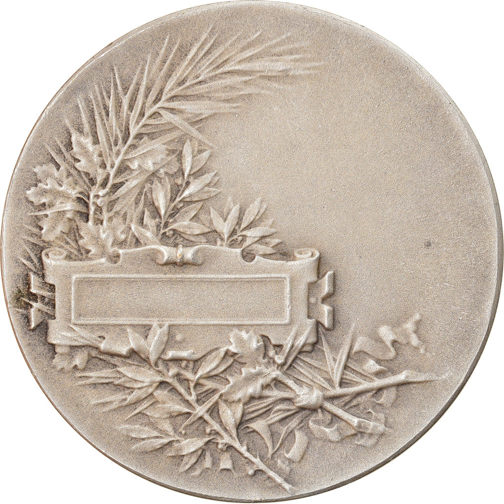 France, Medal, Horticulture, Jardins, Desaide, AU(55-58), Silvered bronze