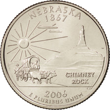 United States, Quarter, Nebraska, 2006, Philadelphia, MS(65-70), KM:383