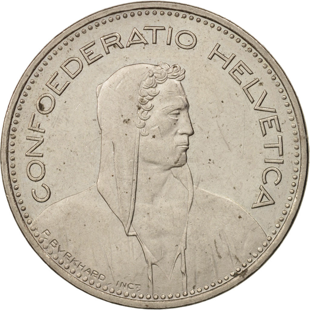 Switzerland, 5 Francs, 1988, Bern, MS(60-62), Copper-nickel, KM:40a.3