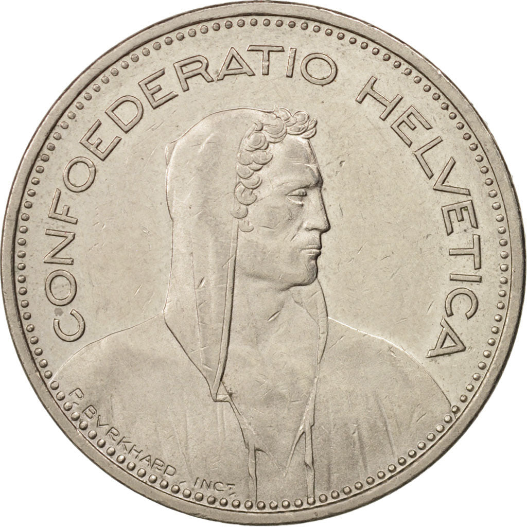 Switzerland, 5 Francs, 1986, Bern, MS(60-62), Copper-nickel, KM:40a.3