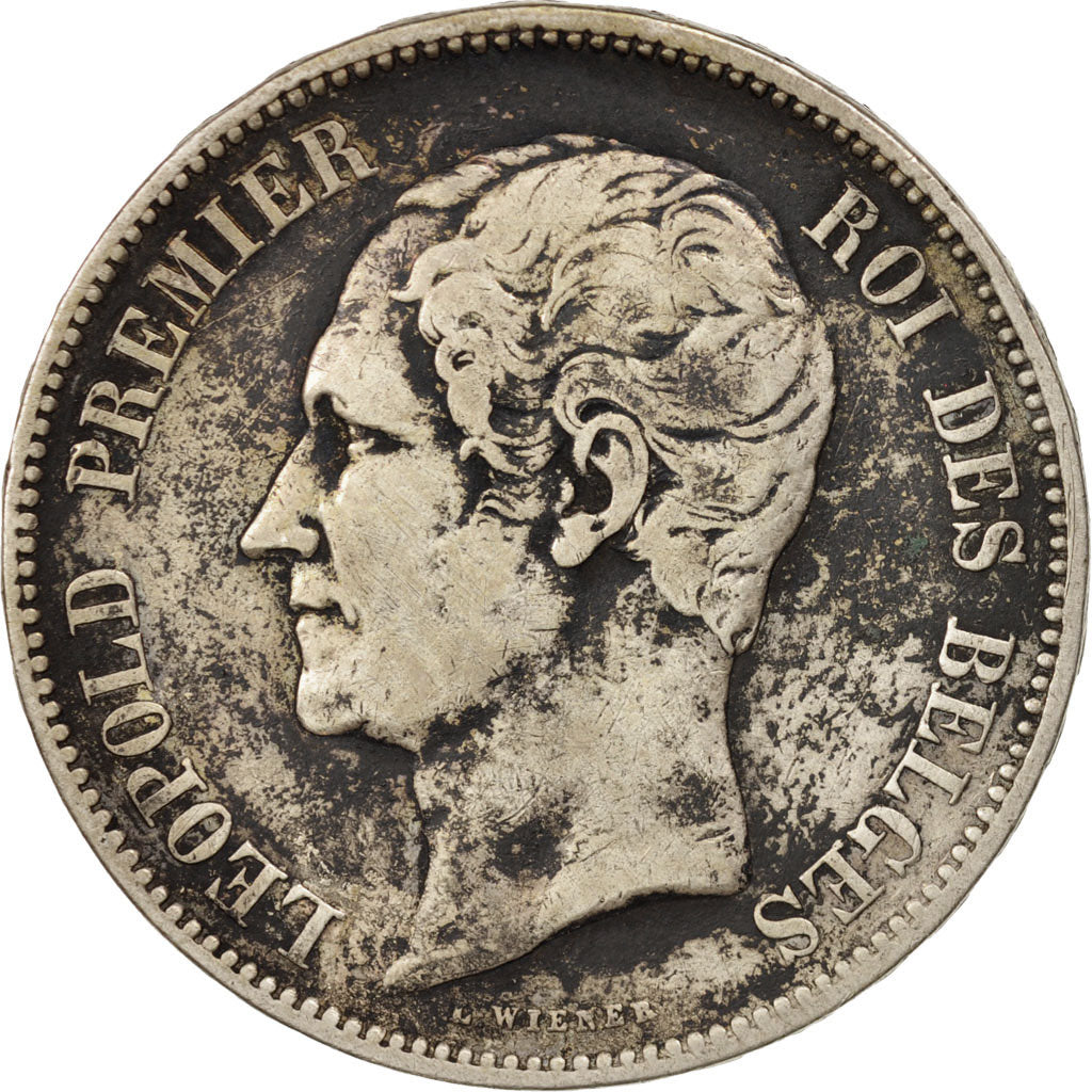 Belgium, Leopold I, 5 Francs, 5 Frank, 1850, VF(30-35), Silver, KM:17