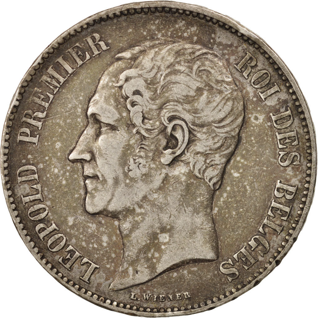 Belgium, Leopold I, 5 Francs, 5 Frank, 1850, EF(40-45), Silver, KM:17