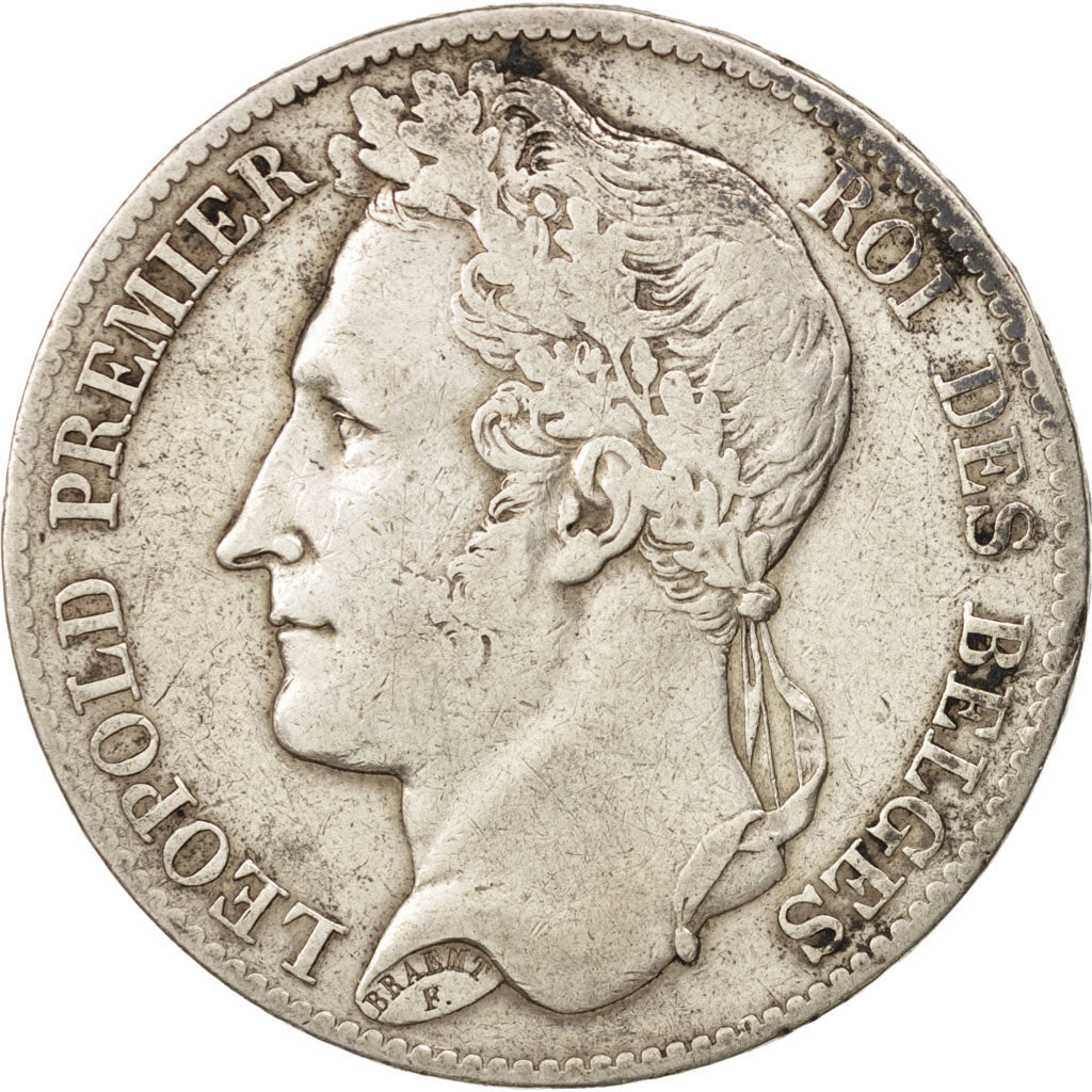 Monnaie, Belgique, Leopold I, 5 Francs, 5 Frank, 1849, TB+, Argent, KM:3.2