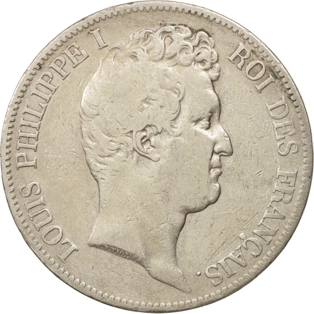 France, Louis-Philippe, 5 Francs, 1831, Nantes, VF(20-25), Silver, KM:735.12