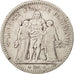 Francia, Hercule, 5 Francs, 1849, Strasbourg, MB, Argento, KM:756.2, Gadoury:683