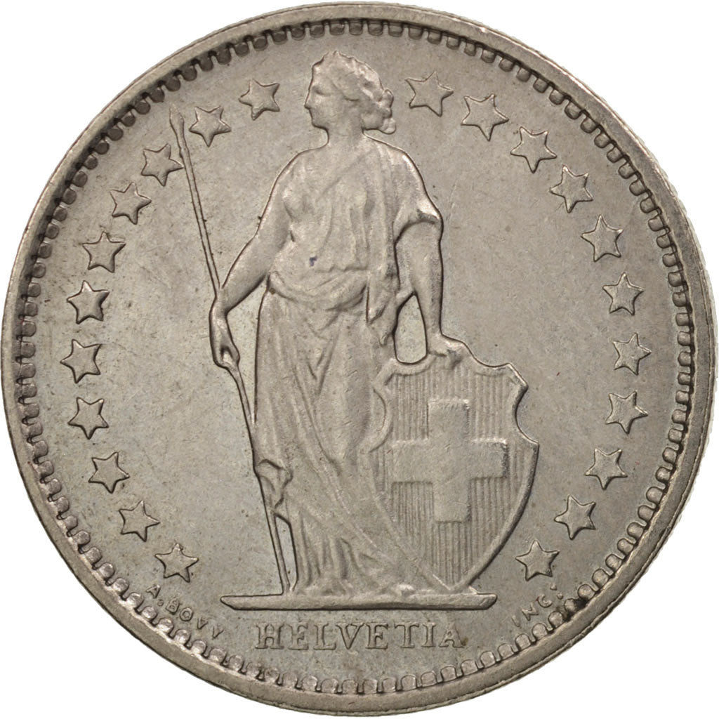 Münze, Schweiz, 1/2 Franc, 1978, Bern, VZ, Copper-nickel, KM:23a.1