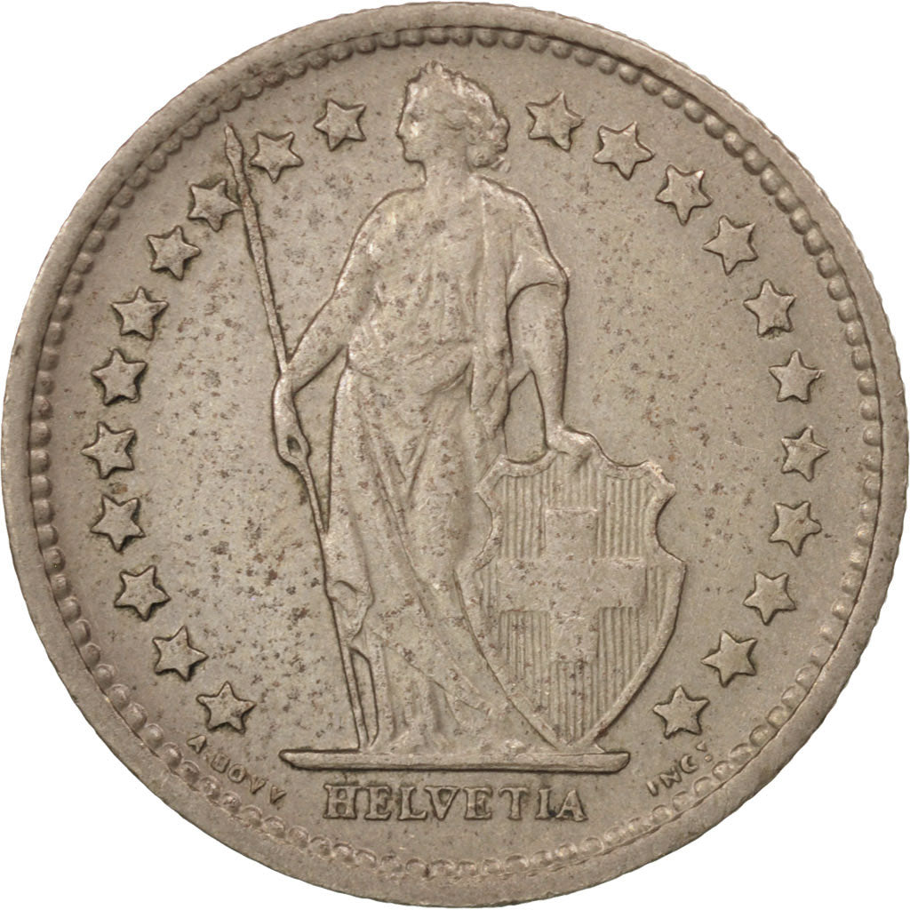 Münze, Schweiz, 1/2 Franc, 1970, Bern, SS+, Copper-nickel, KM:23a.1