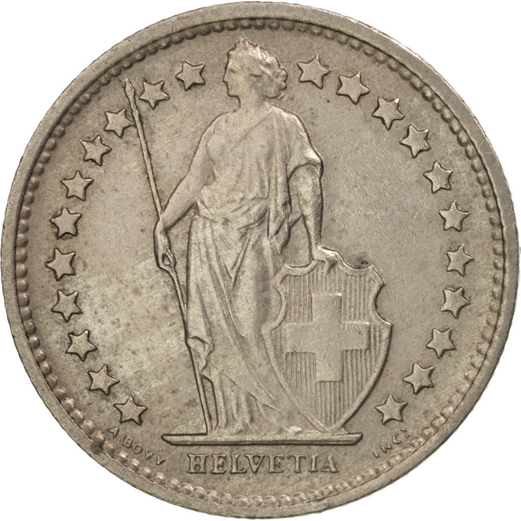 Moneda, Suiza, 1/2 Franc, 1969, Bern, MBC+, Cobre - níquel, KM:23a.1