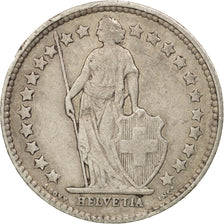 Münze, Schweiz, 1/2 Franc, 1908, Bern, S+, Silber, KM:23