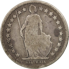 Switzerland, 1/2 Franc, 1900, Bern, F(12-15), Silver, KM:23