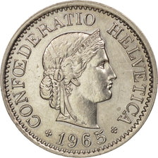 Switzerland, 10 Rappen, 1965, Bern, MS(60-62), Copper-nickel, KM:27