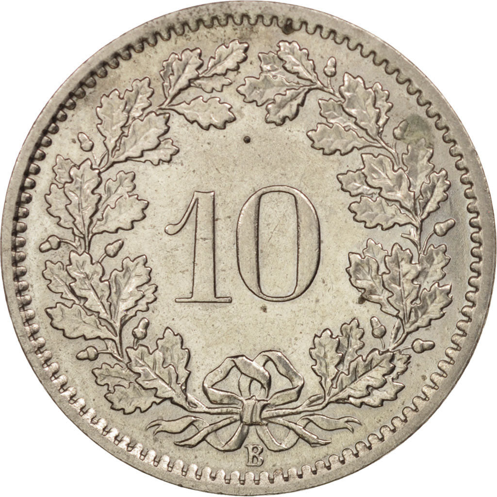Switzerland, 10 Rappen, 1965, Bern, MS(60-62), Copper-nickel, KM:27