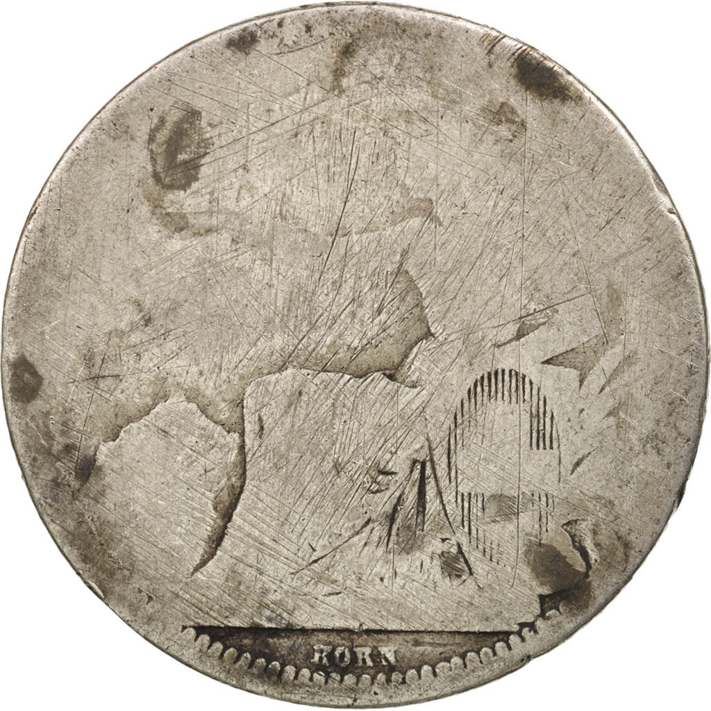 Switzerland, Franc, 1861, Bern, VG(8-10), Silver, KM:9a