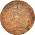 Coin, Spain, Provisional Government, 10 Centimos, 1870, VF(20-25), Copper