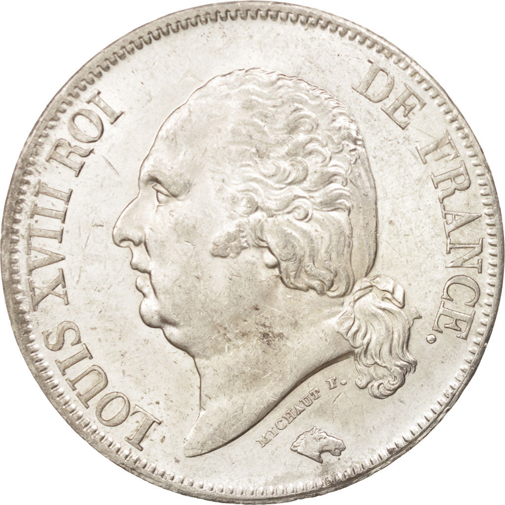 Münze, Frankreich, Louis XVIII, Louis XVIII, 5 Francs, 1824, Lille, VZ, Silber
