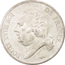 Moneta, Francia, Louis XVIII, Louis XVIII, 5 Francs, 1824, Lille, SPL-, Argento