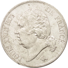 Munten, Frankrijk, Louis XVIII, Louis XVIII, 5 Francs, 1824, Lille, PR+, Zilver