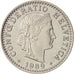 Coin, Switzerland, 20 Rappen, 1989, Bern, MS(63), Copper-nickel, KM:29a
