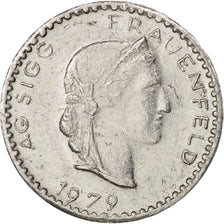 Coin, Switzerland, 20 Rappen, 1979, EF(40-45), Aluminum