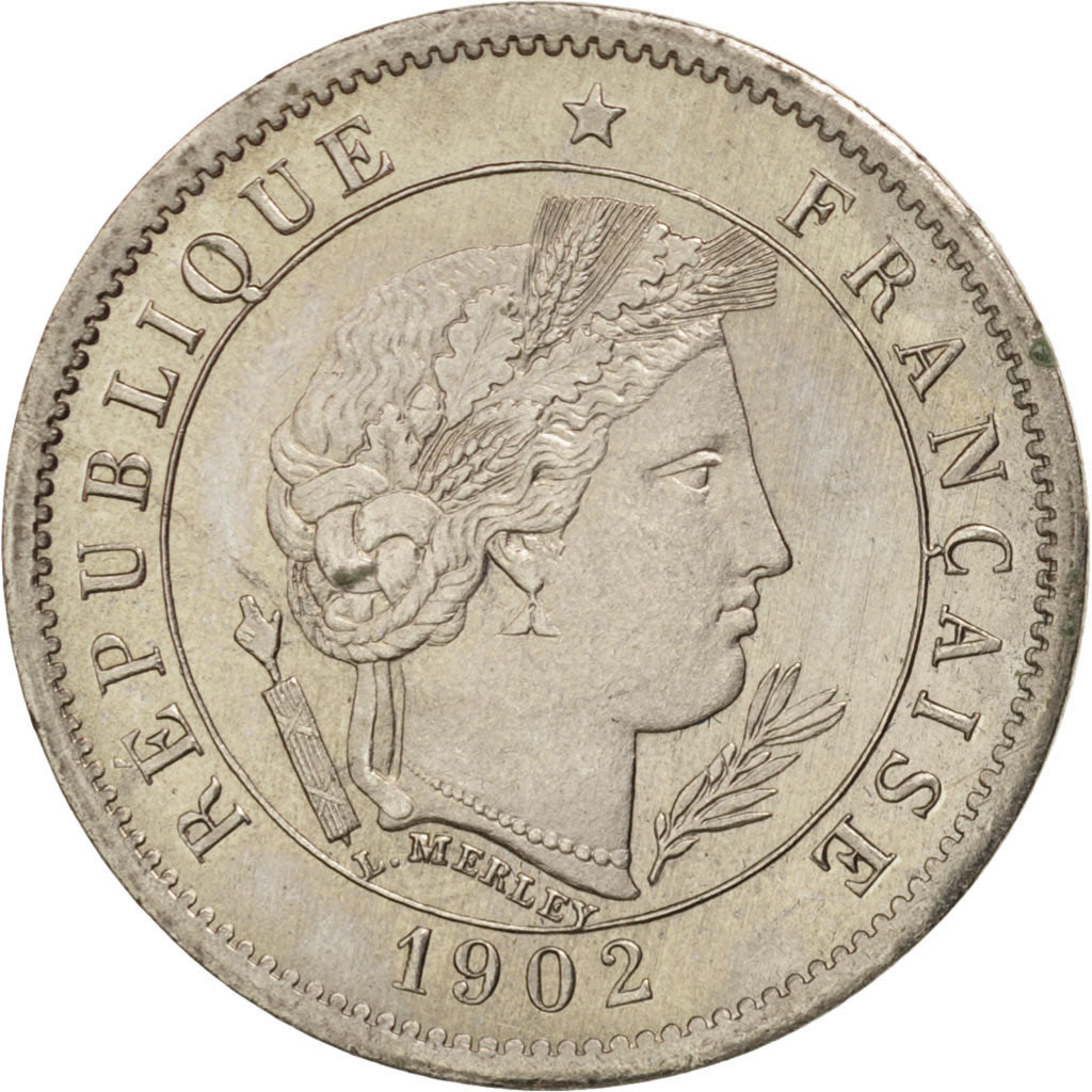 France, 5 Centimes, Merley, 1902, Paris, ESSAI, Maillechort, SPL, Gadoury:12.3