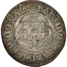 Coin, France, Charles VII, Blanc à la couronne, Chinon, EF(40-45), Billon