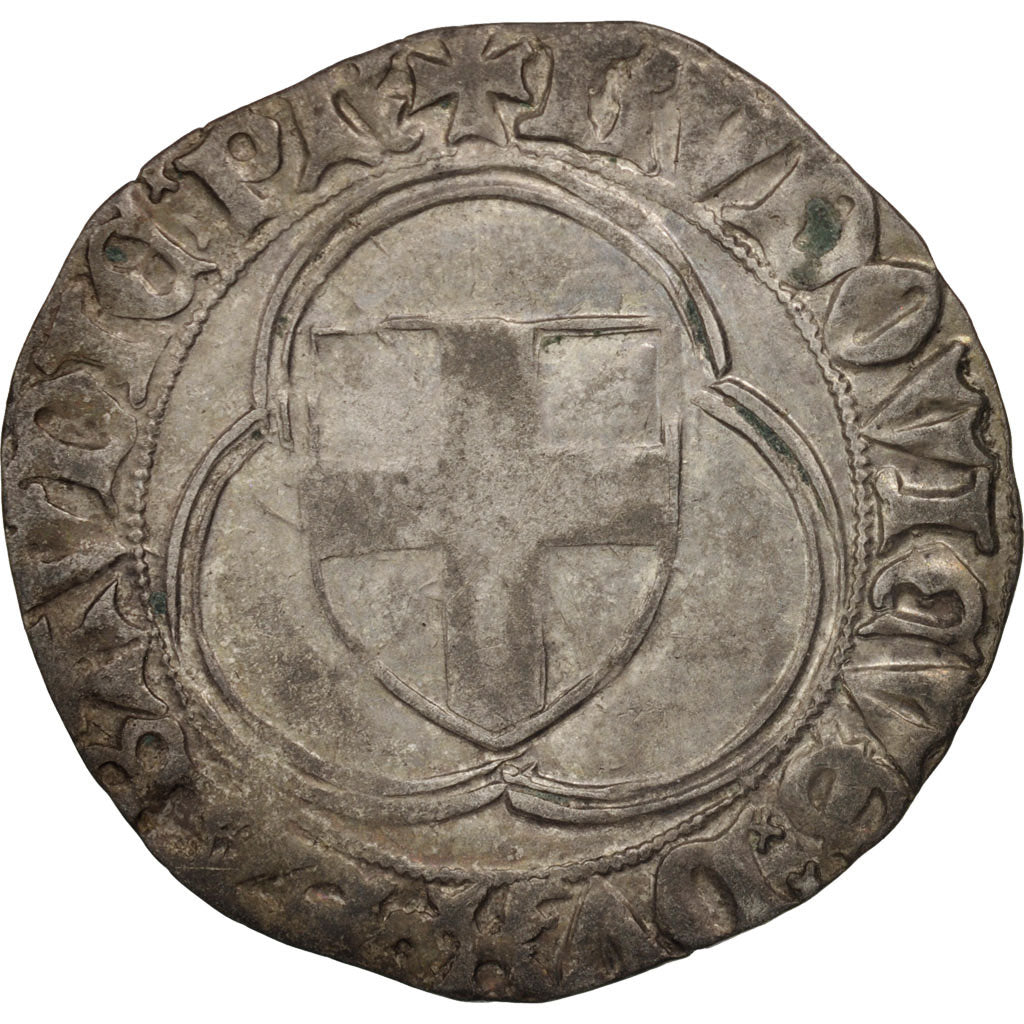 ITALIAN STATES, Savoie, Louis I, Double blanc, Cornavin, EF(40-45), Boudeau:1134